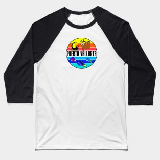 Puerto Vallarta Mexico Beach Tropical Fish Toucan Baseball T-Shirt